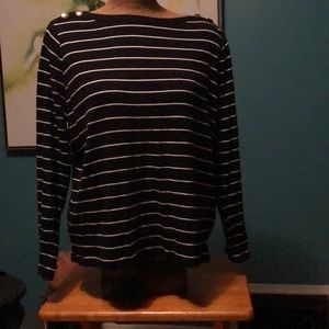 Vintage Ralph Lauren Stipe Top with Buttons